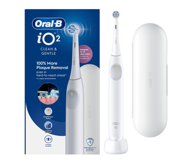 Oral-B Szczoteczka magnetyczna iO2 (biała, z etui) - 1519321 - zdjęcie 2